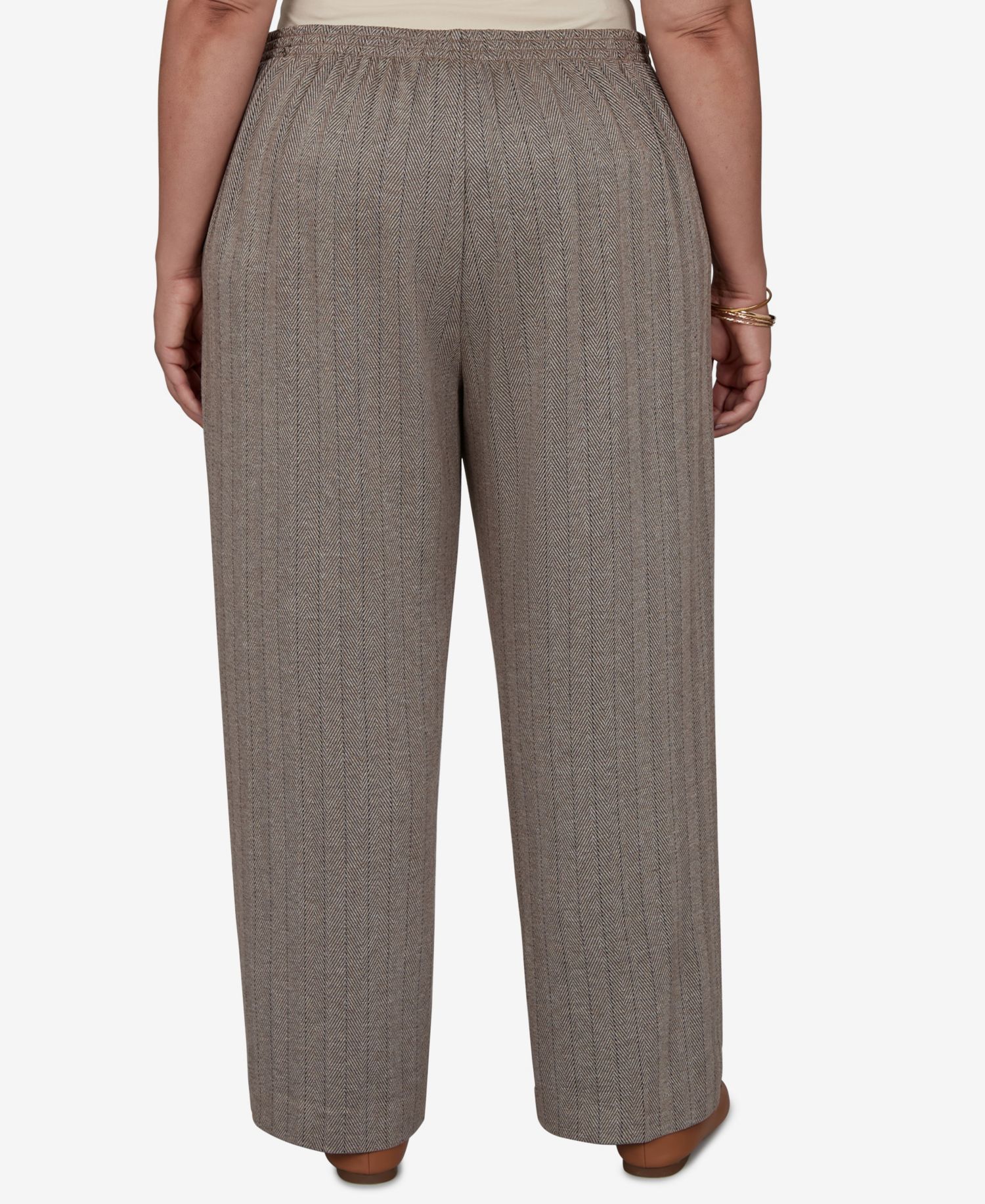 Plus Size Pull-On Dress Pants