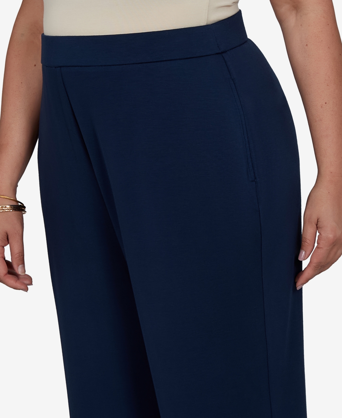 Alfred Dunner Plus Pull-On Wide-Leg Pants