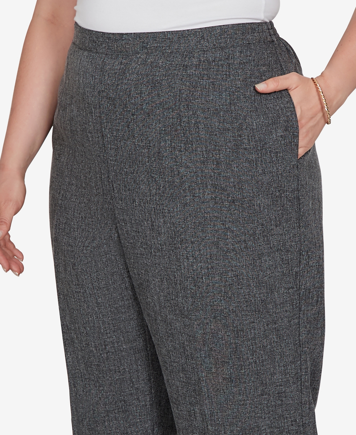 Alfred Dunner Plus Pull-On Straight Pants