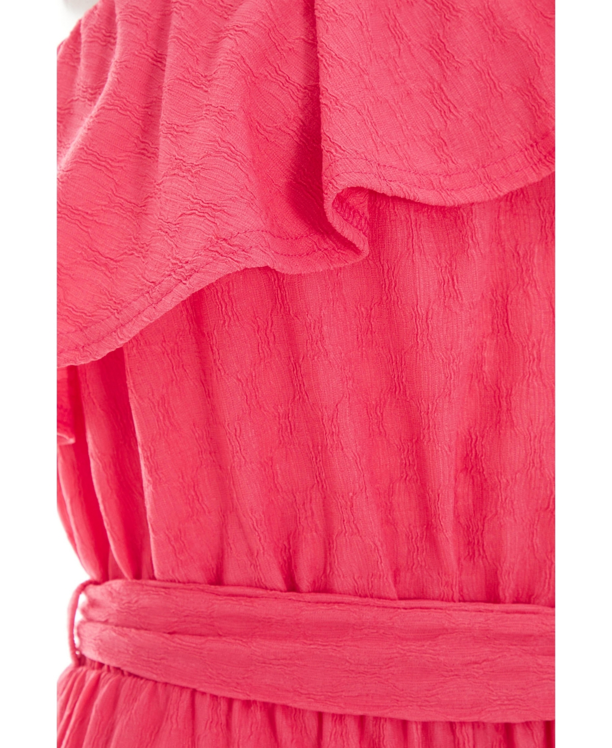 Quiz Women's Textured One Shoulder Culotte Jumpsuit