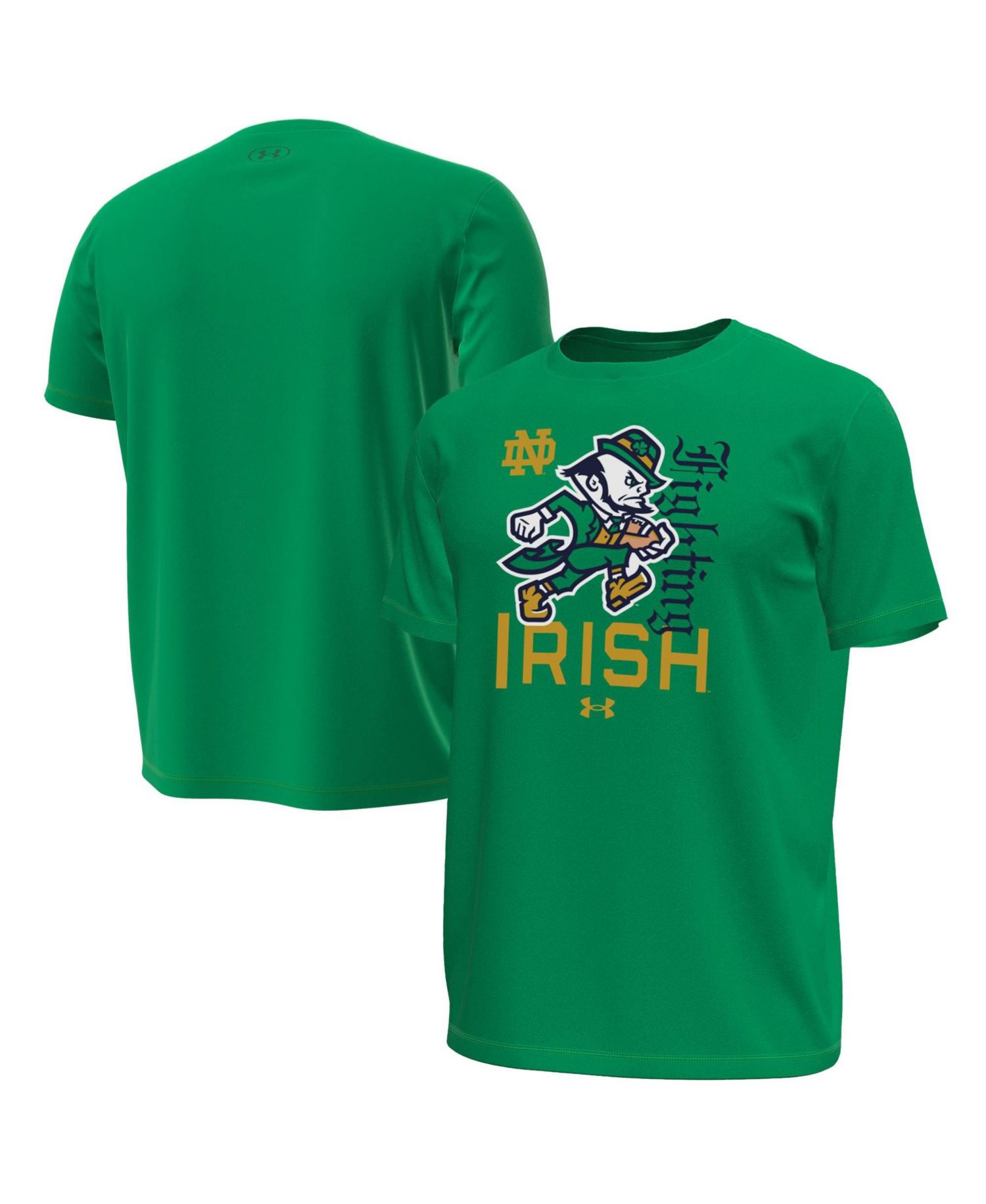 Men's Notre Dame Fighting Irish Wear Green Tech Stretch Loose-Fit T-Shirt