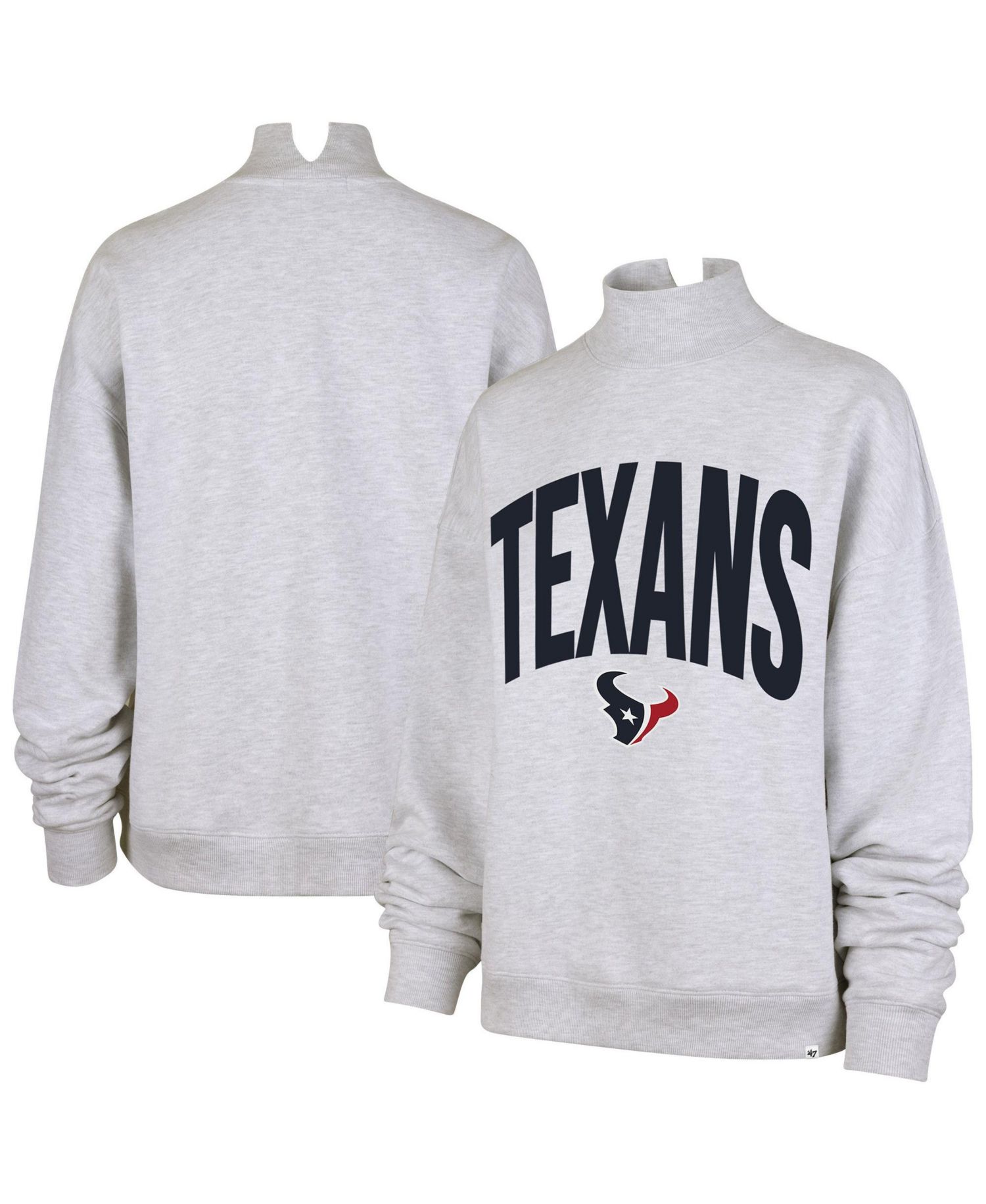 Women's Subtle Muse Mock-Neck Long-Sleeve Relaxed-Oversized Sweatshirt