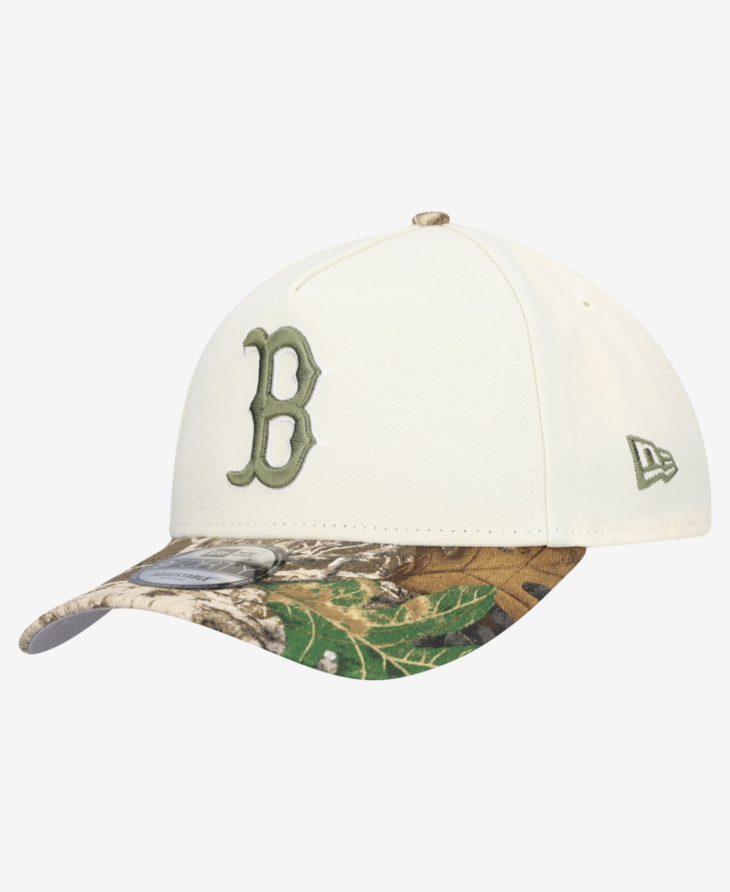 Men's Khaki/Realtree Camo Boston Red Sox 9FORTY A-Frame Adjustable Hat