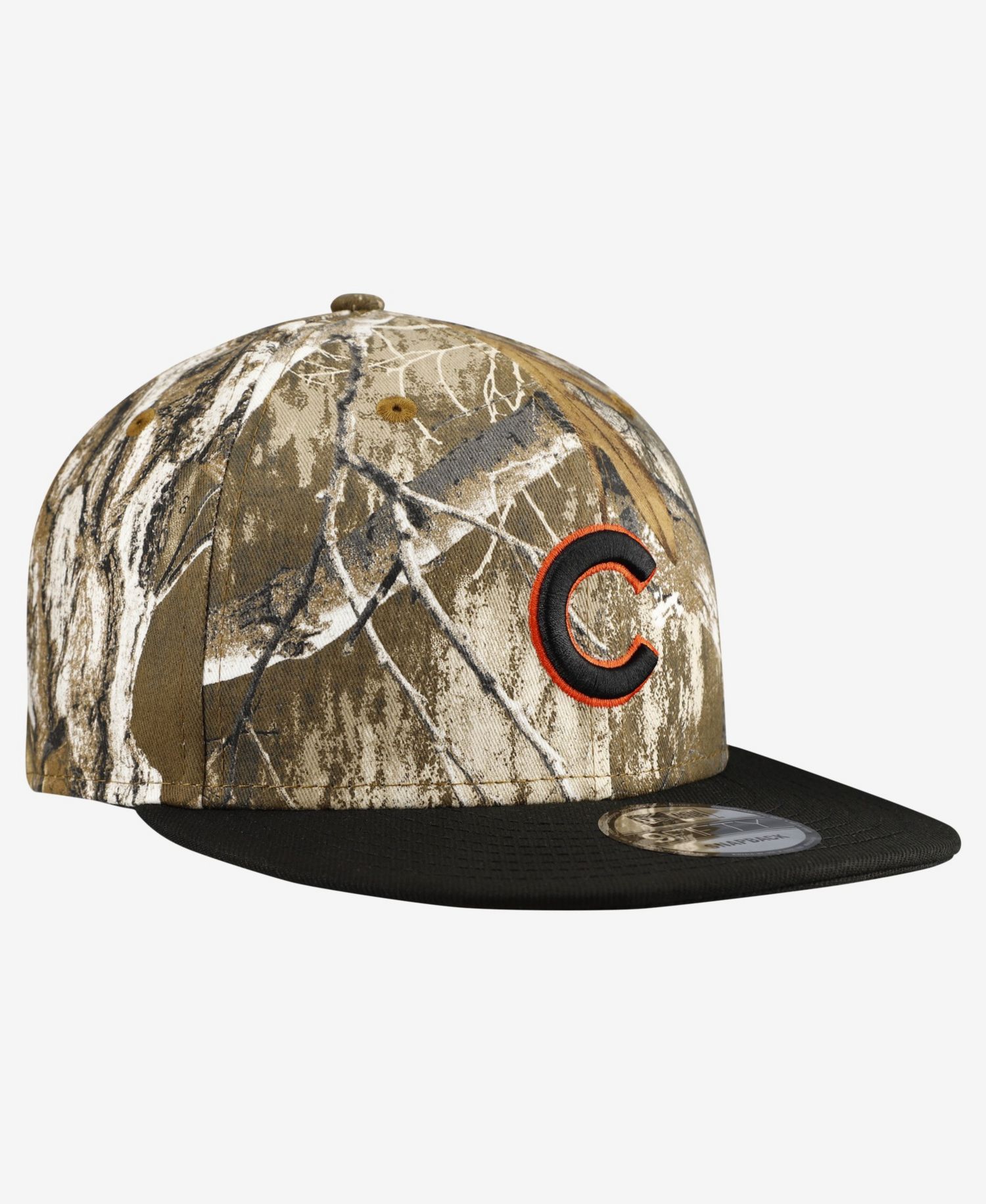 Men's Camo Chicago Cubs Realtree Orange Pop 9FIFTY Snapback Hat
