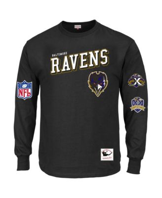 Men's Black Baltimore Ravens Big & Tall Training Camp Long Sleeve T-Shirt