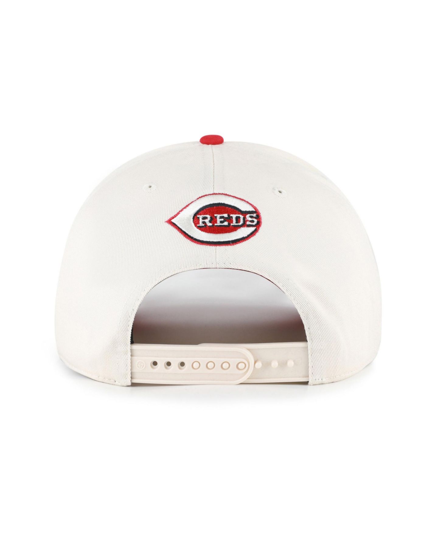 Мужская кепка '47 Brand Natural/Red Cincinnati Reds Rope Script Hitch Adjustable Hat — фото 2