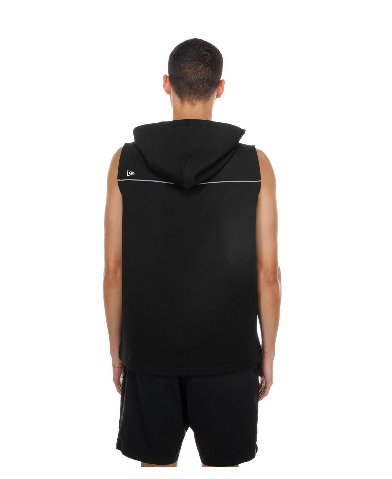Men's Black Buffalo Bills Combine Sleeveless Hoodie
