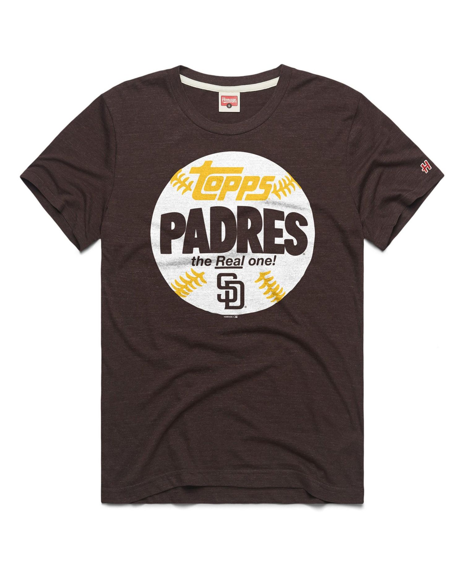 Men's San Diego Padres MLB x Topps Baseball The Real One Tri-Blend T-Shirt