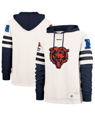 Men's Cream Chicago Bears Split Zone Cornerback Duo Lacer Hoodie