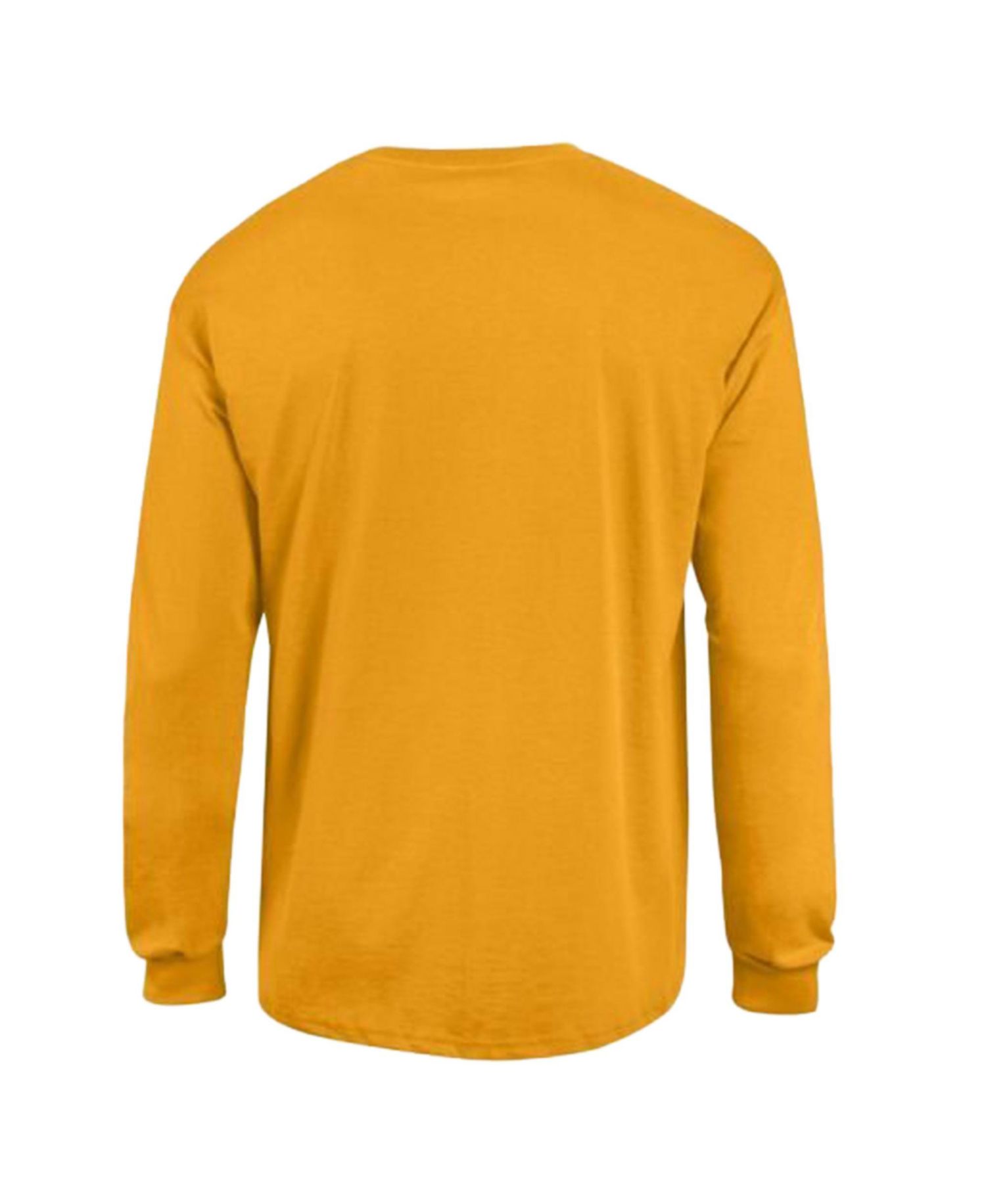 Men's Gold Los Angeles Chargers Arch Over Logo Long Sleeve T-Shirt