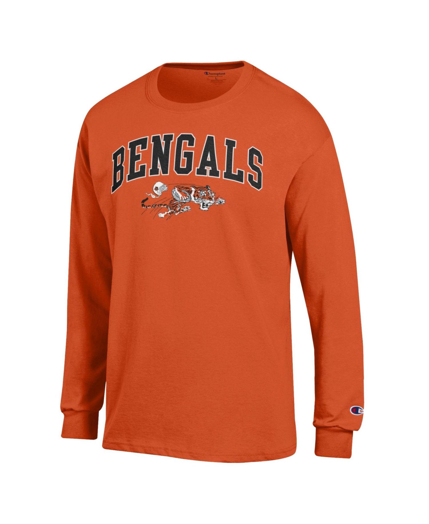 Men's Cincinnati Bengals Long-Sleeve Crewneck Relaxed-Fit T-Shirt