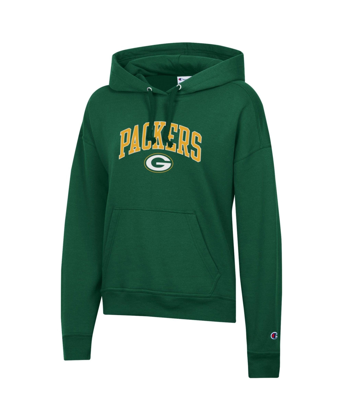 Champion Women's Green Bay Packers Fleece Relaxed-Fit Pullover Hoodie