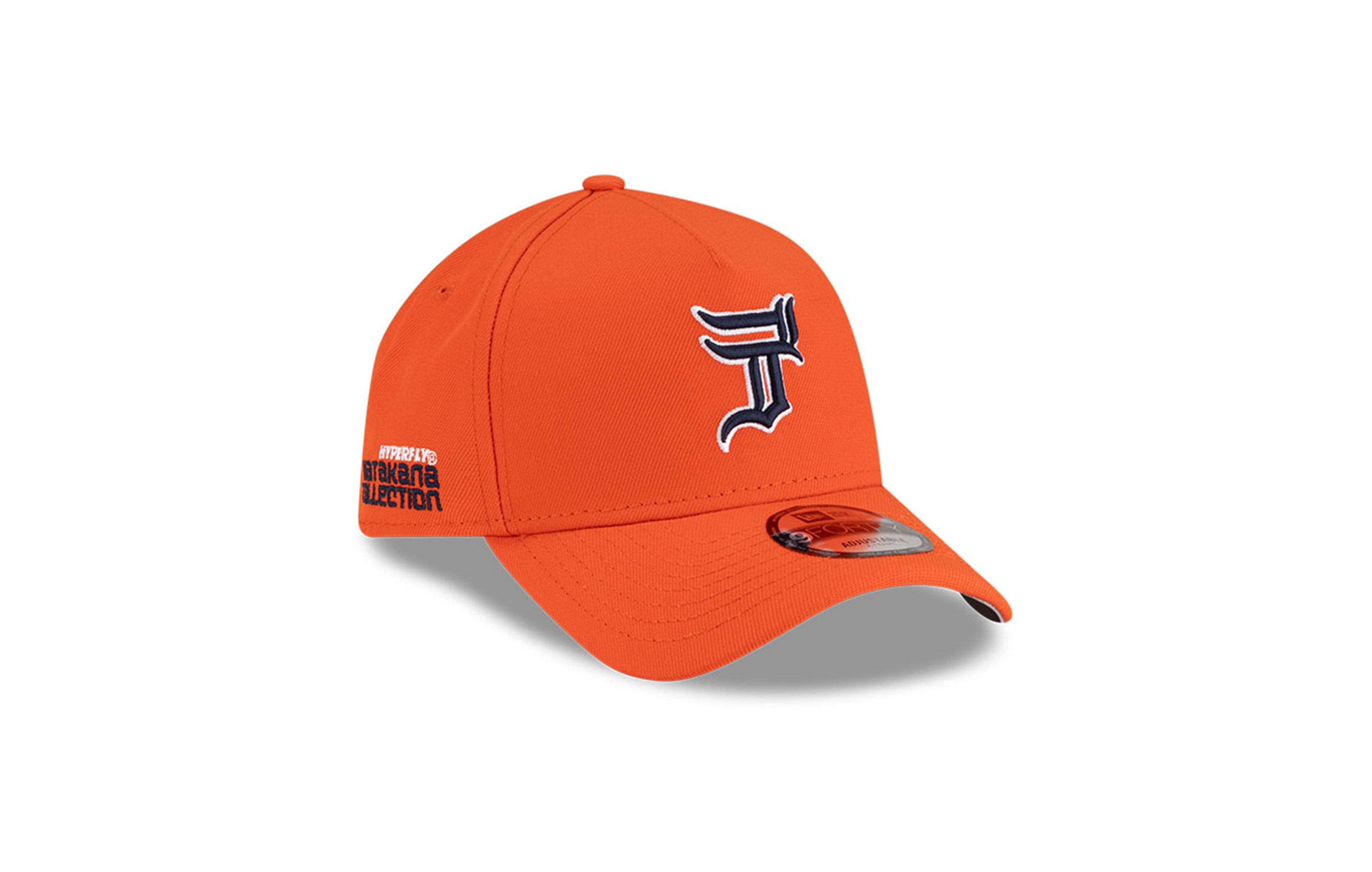 New Era x Hyperfly Men's Orange Detroit Tigers A-Frame 9FORTY Adjustable Hat