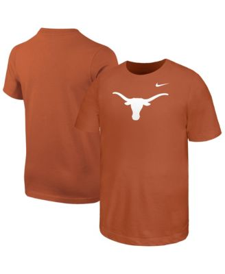 Big Boys and Girls Texas Orange Texas Longhorns Logo T-Shirt