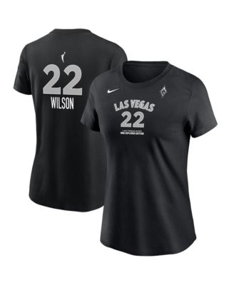 Women's Las Vegas Aces A'ja Wilson Name & Number Explorer Edition T-Shirt