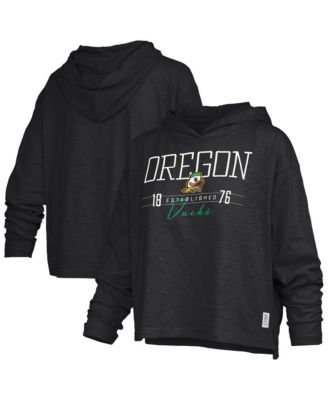 Women's Oregon Ducks Castillo Slub Long-Sleeve Hooded T-Shirt