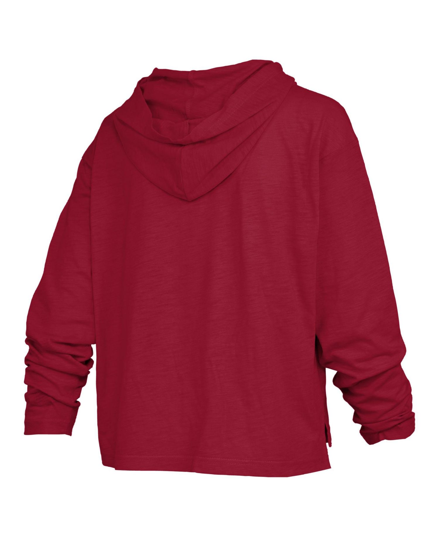 Women's Castillo Indiana Hoosiers Slub Long-Sleeve Hooded T-Shirt