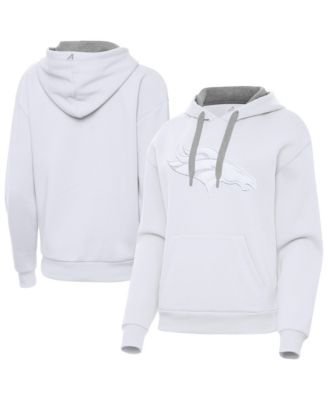 Women's Denver Broncos Victory Embroidered-Graphic Brushed-Back Fleece Pullover Hoodie