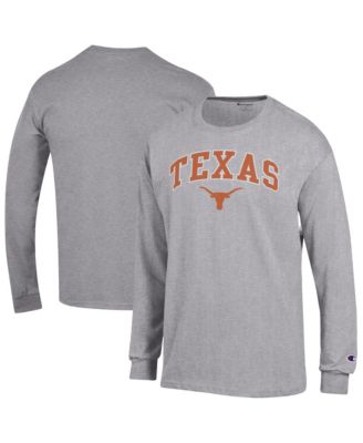 Men's Texas Longhorns Arch Over Logo Long Sleeve Crewneck T-Shirt