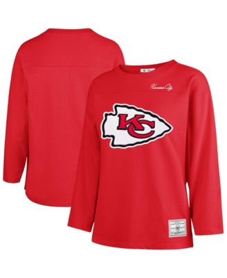 Women's Kansas City Chiefs Game Nod Timeless Long-Sleeve Crewneck Heavyweight Cotton T-Shirt