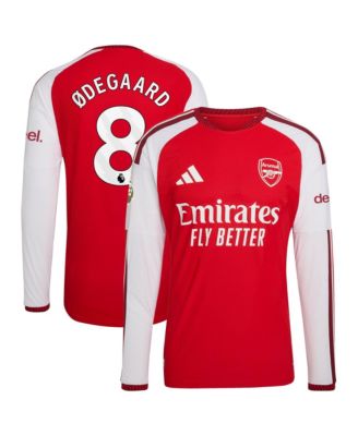 Men's Martin Ødegaard Red Arsenal 2026/27 Home Authentic Long Sleeve Jersey