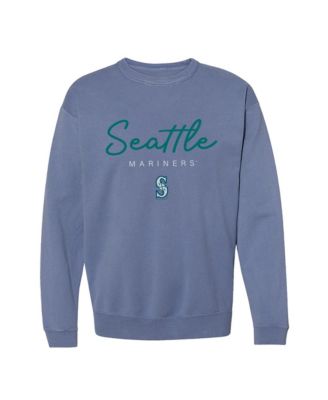 Women's Seattle Mariners Pigment Dye Relaxed Fit Crewneck Sweatshirt
