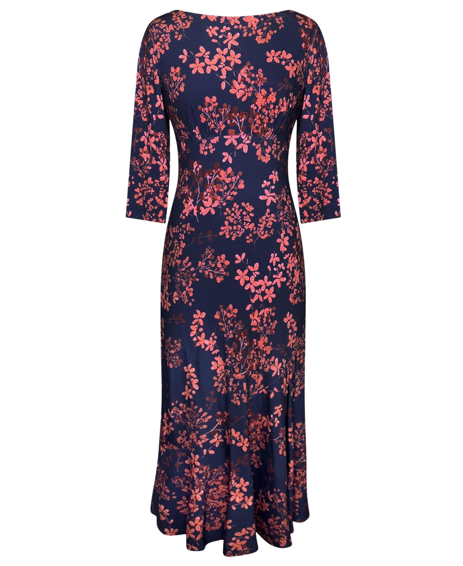 Women's Maxine Floral-Print Asymmetric Bias-Cut Midi Dress
