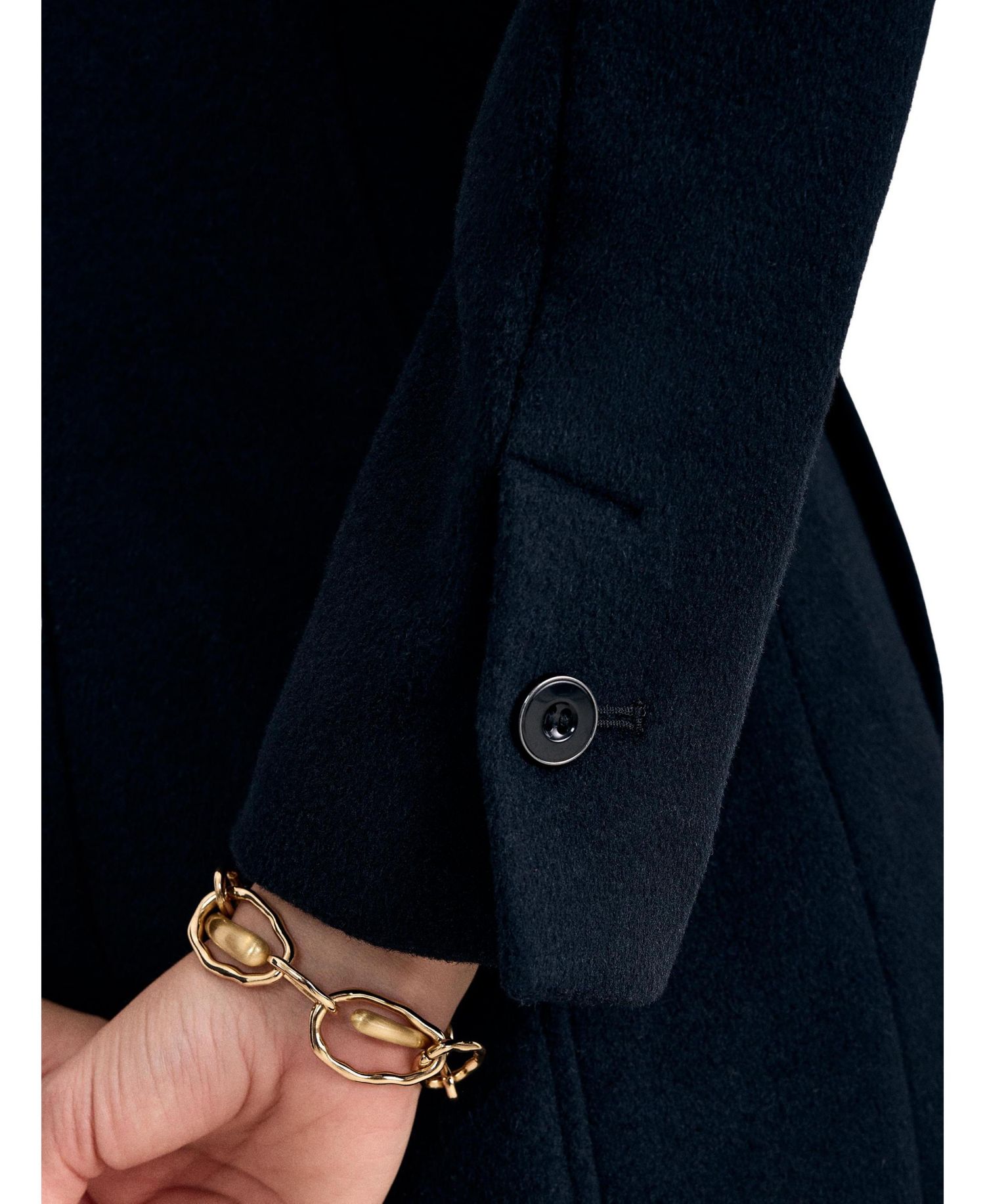 Women's Cailyn Wool-Blend Tailored Lined Maxi Coat