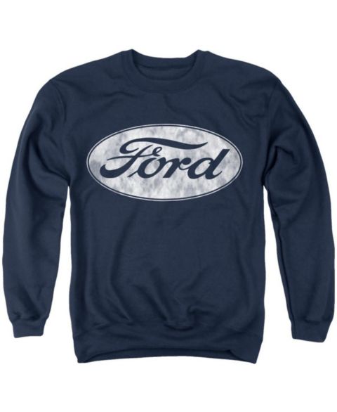 Мужская толстовка Mustang Ford Logo Graphic Regular-Fit Crewneck, цвет: Тёмно-синий