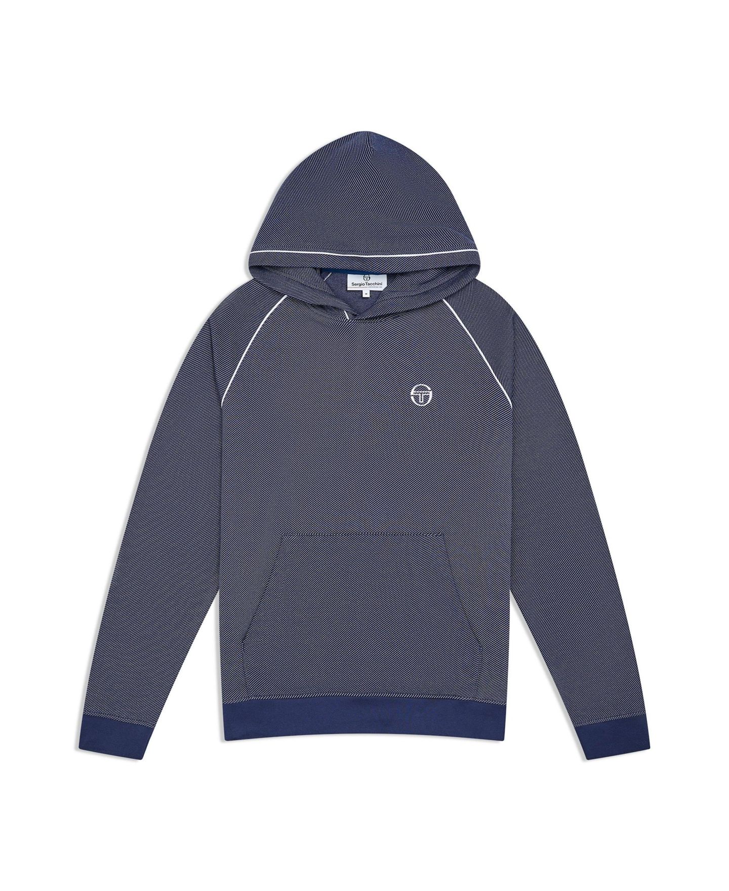 Мужское худи Sergio Tacchini Agiato с рукавами реглан, жаккард, цвет: Синий — фото 3