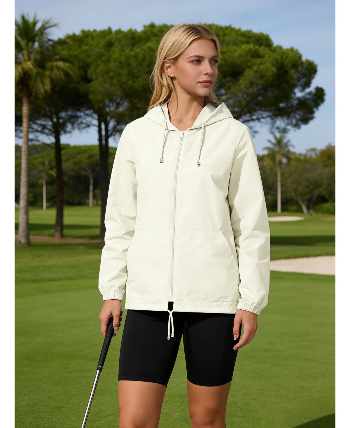 Piscifun Women's Lightweight Packable Waterproof Rain Jacket