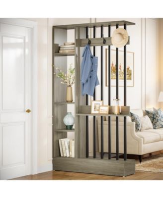 Wall Room Divider, Wood Freestanding Room Divider Bookcase