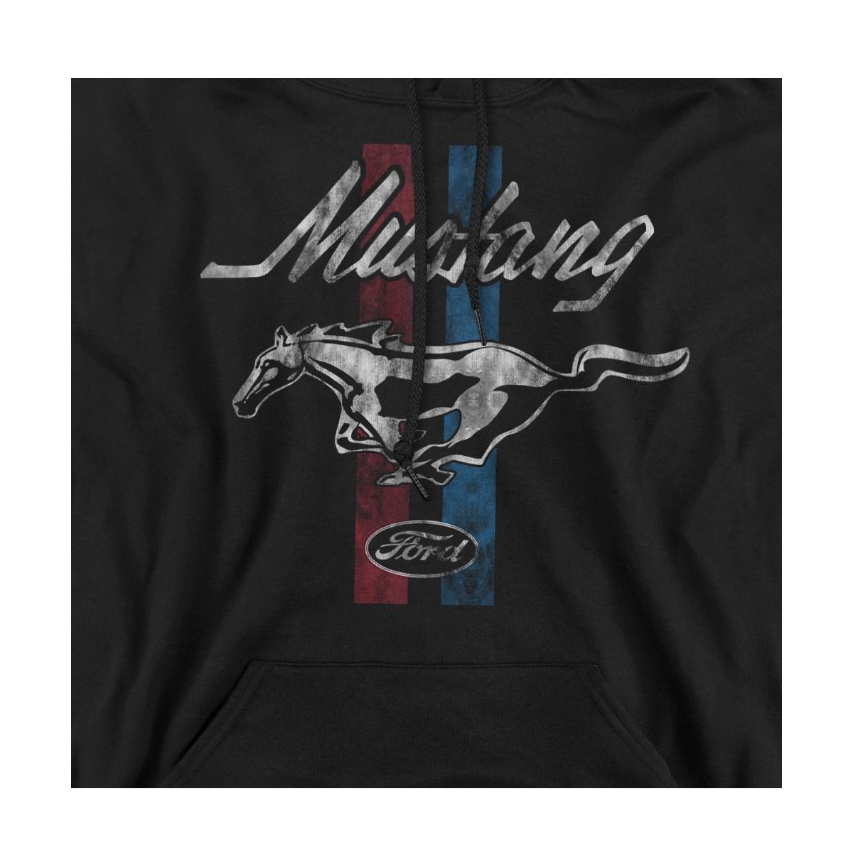 Mustang Men's Ford Stripes Graphic Pullover Hoodie