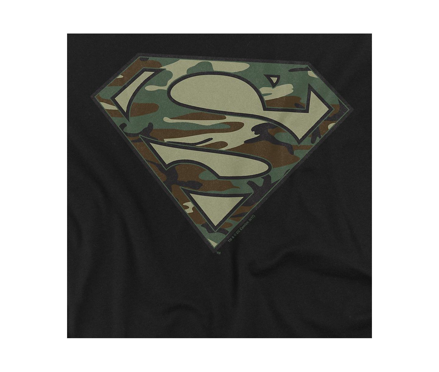 Мужские толстовки Superman Camo Logo, цвет: Чёрный — фото 2