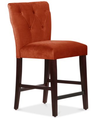 Skyline - Jolinda Tufted Hourglass Counter Stool, Direct Ship