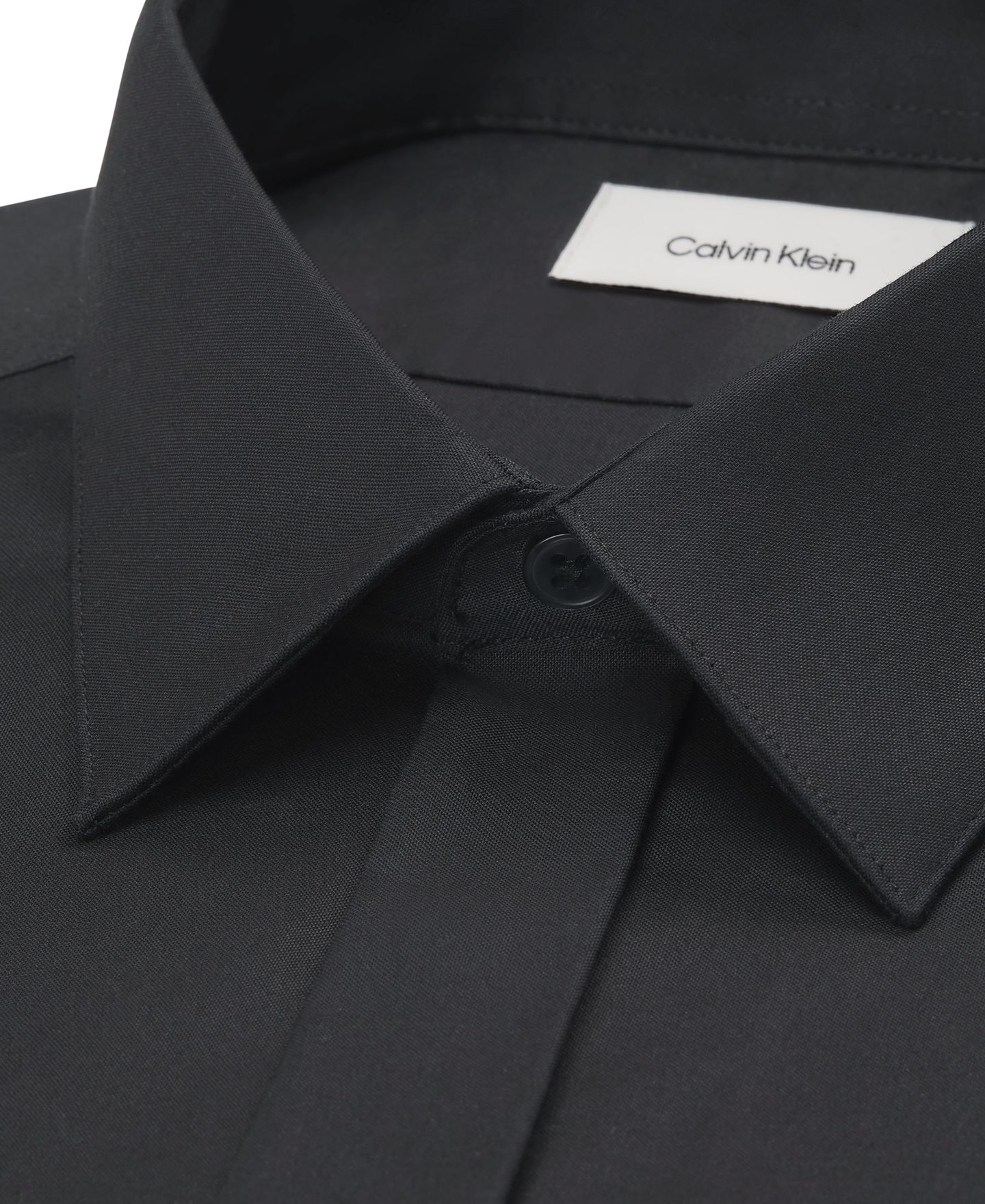 Мужская рубашка Calvin Klein Tailored Occasion Tuxedo Shirt, Slim Fit, цвет: Чёрный, вариант 1 — фото 2