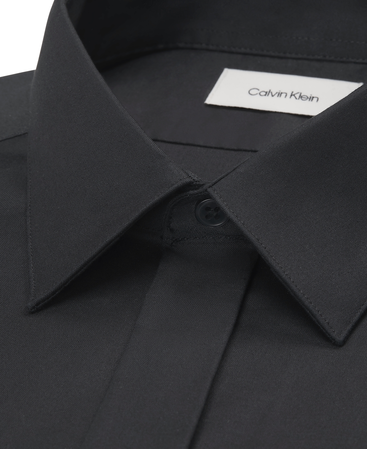Calvin Klein Men's Tailored Occasion Slim-Fit Point-Collar Cotton-Blend Dress Shirt