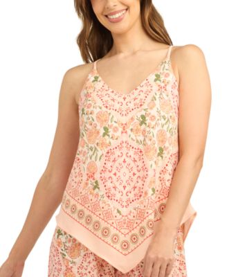 Juniors' Printed Scarf Camisole