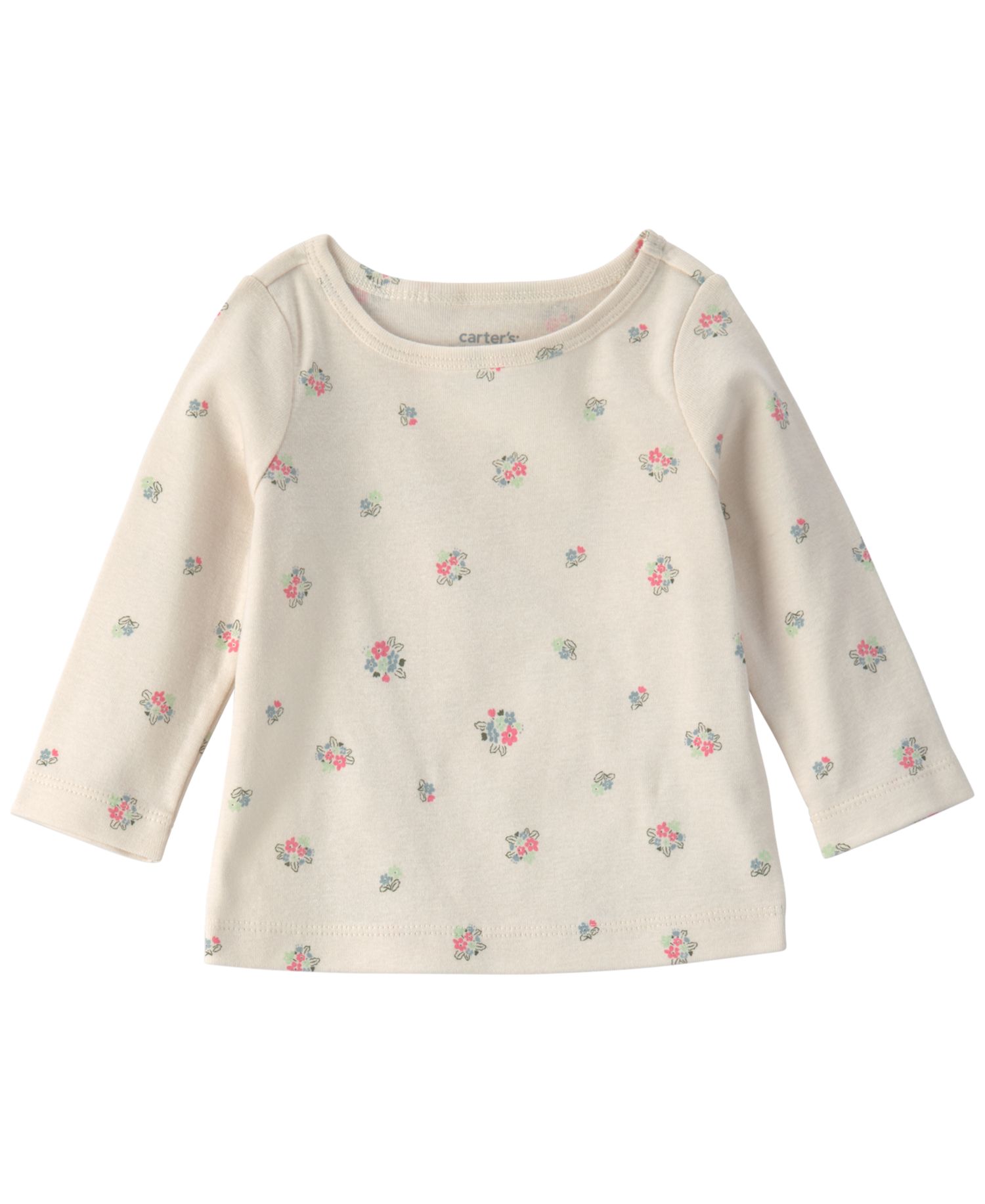 Baby Girls' Printed T-Shirt and Quilted Overall, 2-Piece Set
