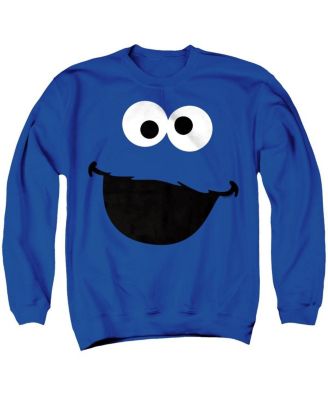 Men's Cookie Monster Face Crewneck Sweatshirt