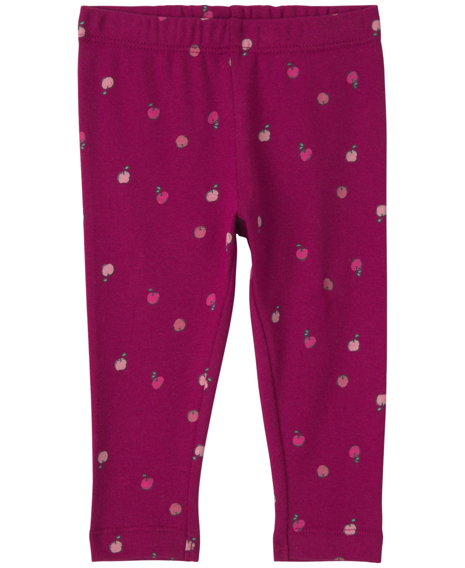Baby Girls' Apple Long-Sleeve Bodysuits and Pants, 3-Piece Set