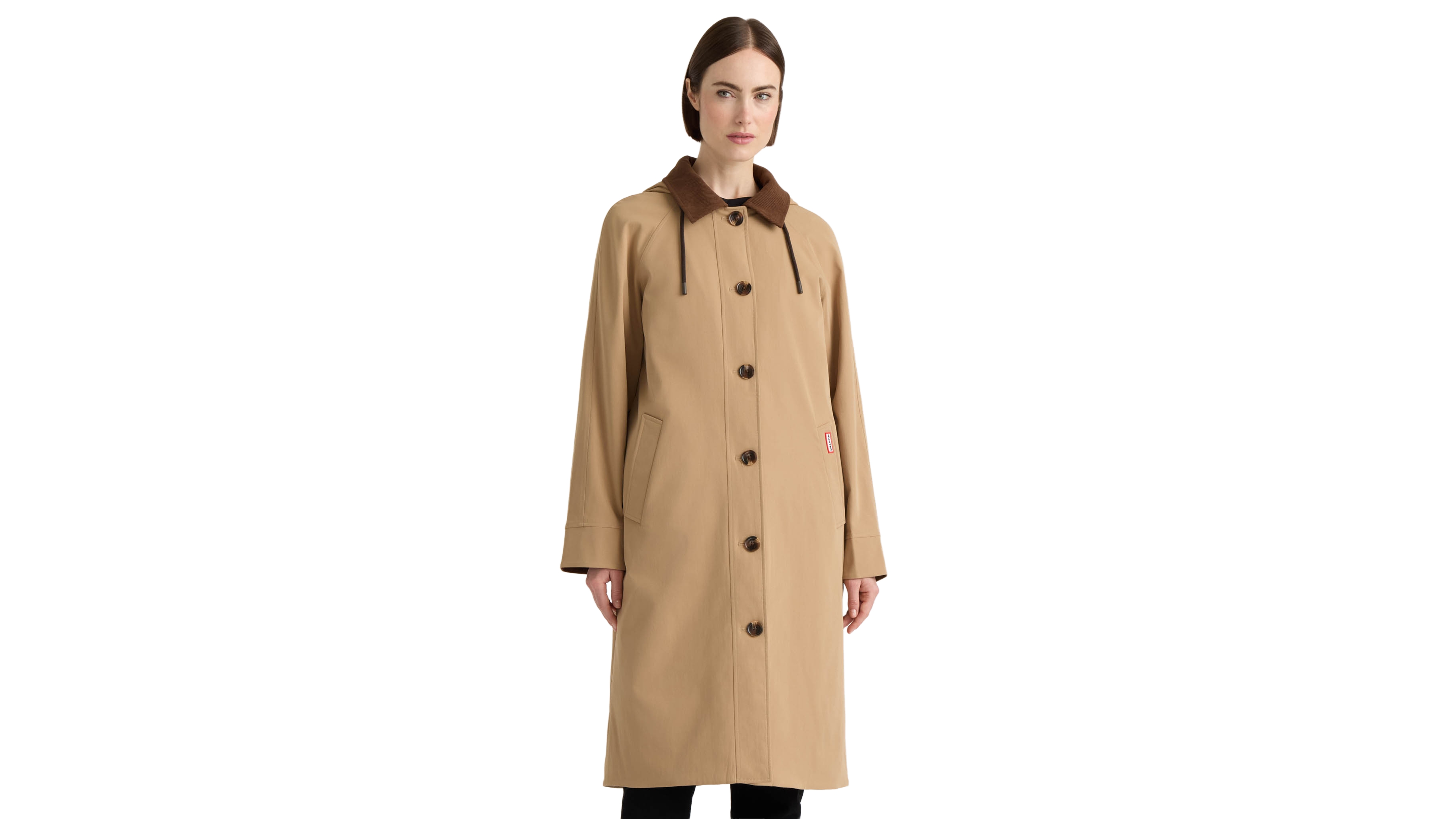 Hunter Women's Daisy Padded Longline Hooded Trench Coat