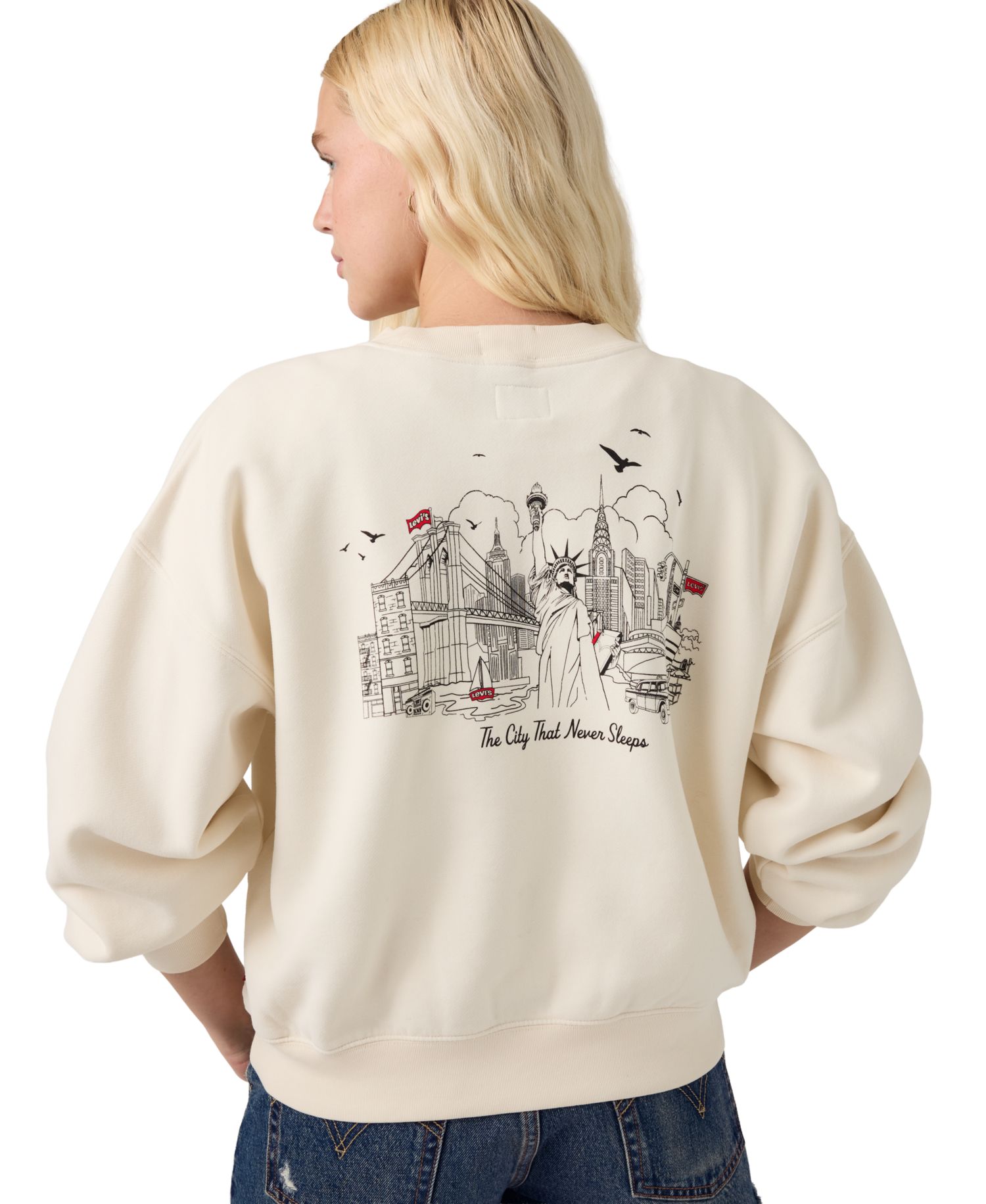 Women's Vintage Boxy Graphic Sweatshirt