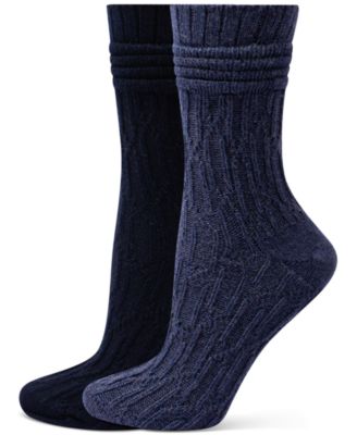 Women's Bubble Cable Boot Sock 2 Socks, 2-Pack