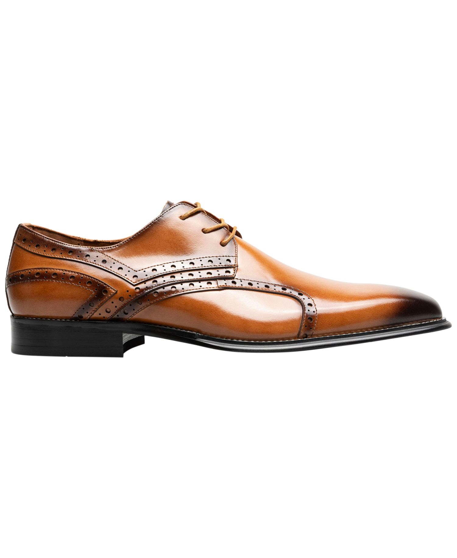 Men's Alexander Perforated Calf Leather Plain-Toe Oxfords