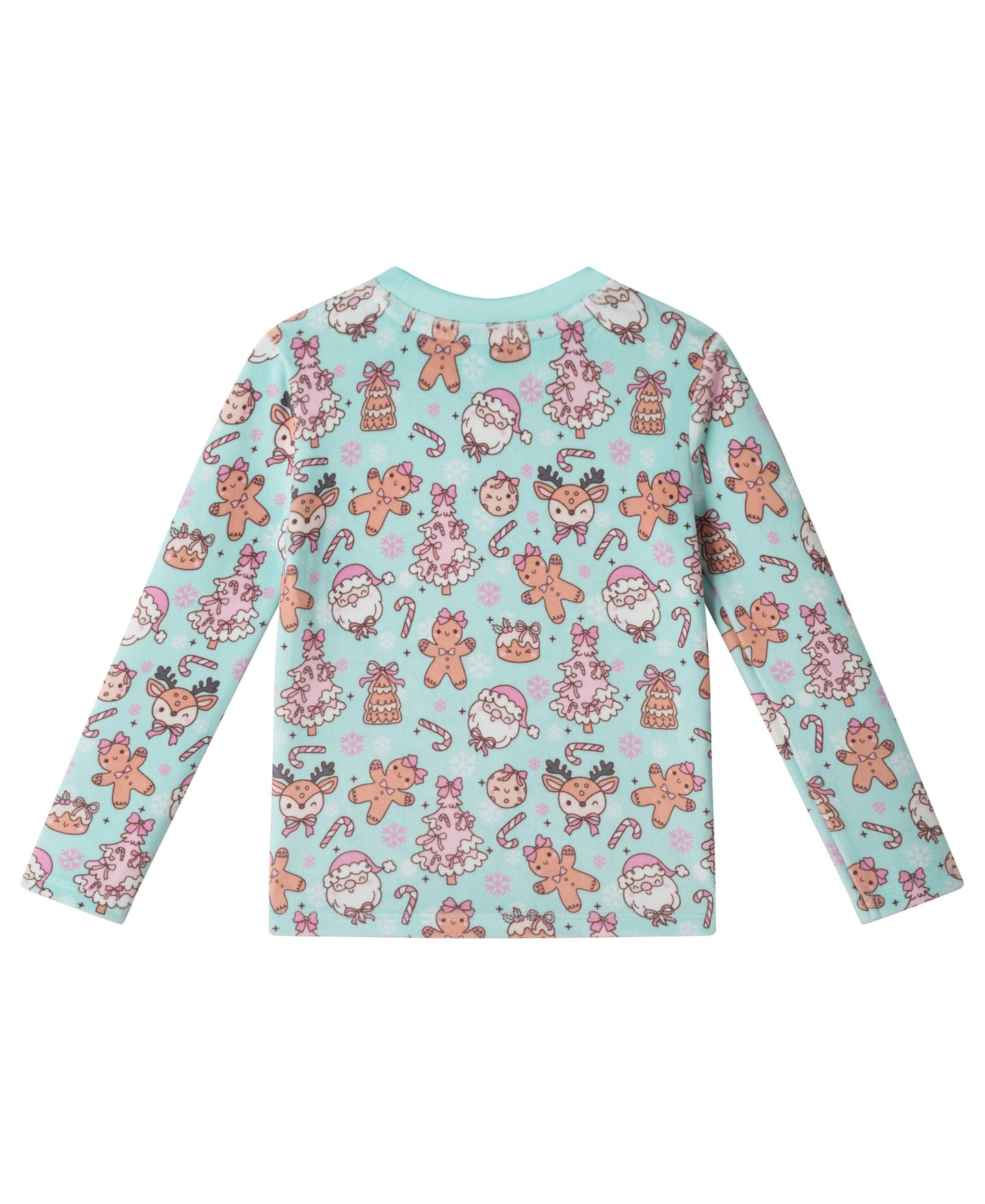 Детские пижамы Andy & Evan Toddler Girls' 2T-4T Ballet and Bows Print Pajama, 2-Piece Set, цвет: Аквамариновый — фото 4
