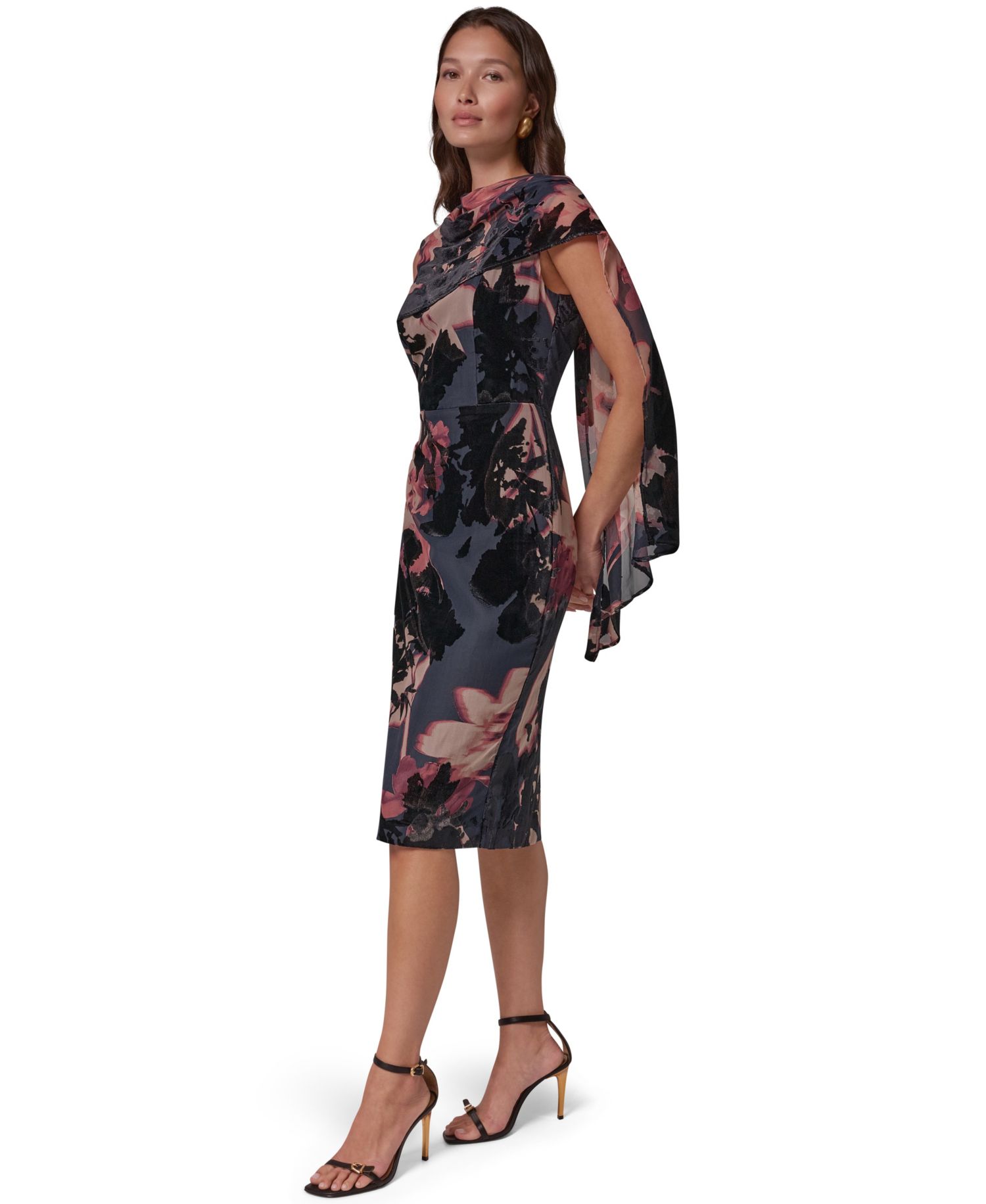 Women's Floral Sheath Sleeveless Dress