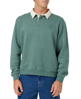 Men's O'Riginals Fleece Rugby Polo Long-Sleeve Button-Up Shirt