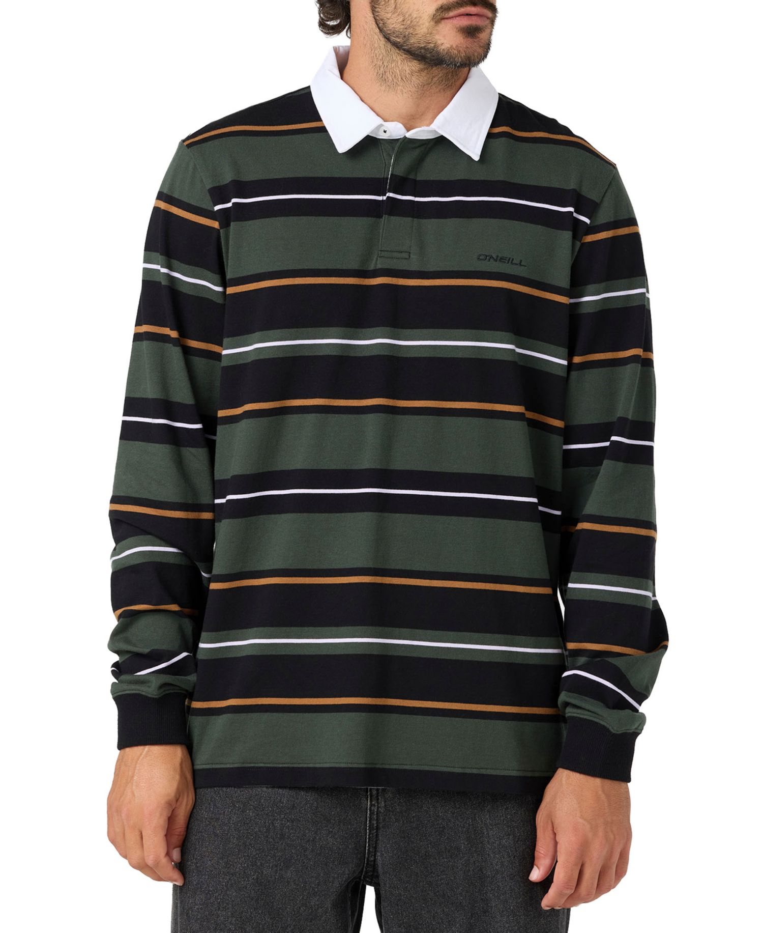 Men's Tickets Long-Sleeve Stripe Rugby Shirt