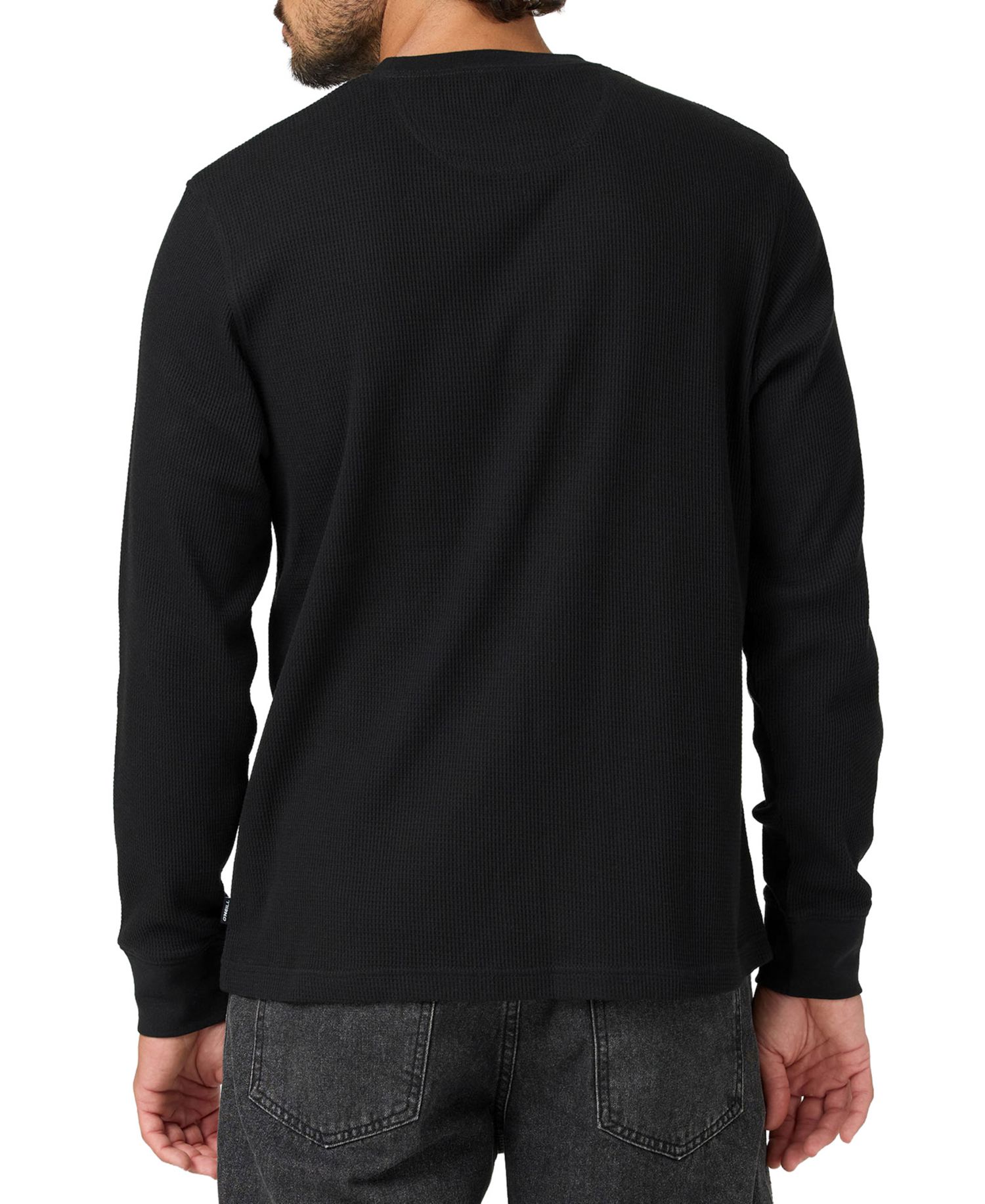 Men's Overland Thermal Waffle-Knit Long-Sleeve Crewneck Shirt